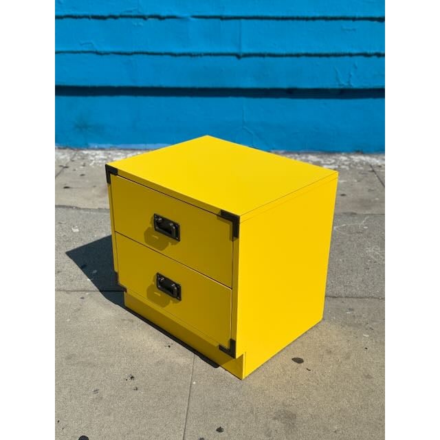Paper 1960's Colormates Style Yellow Chest of Drawers For Sale - Image 7 of 13
