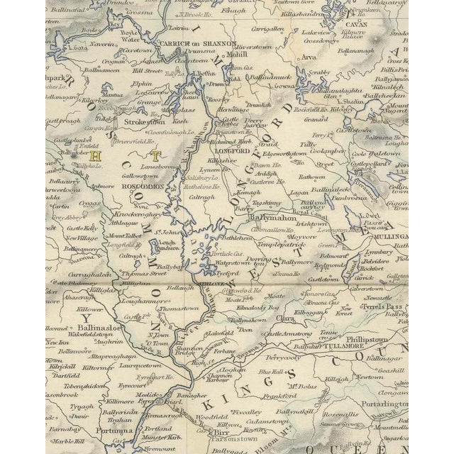 19th Century Antique Map of Ireland According to the Government Survey, 1860 For Sale - Image 5 of 8