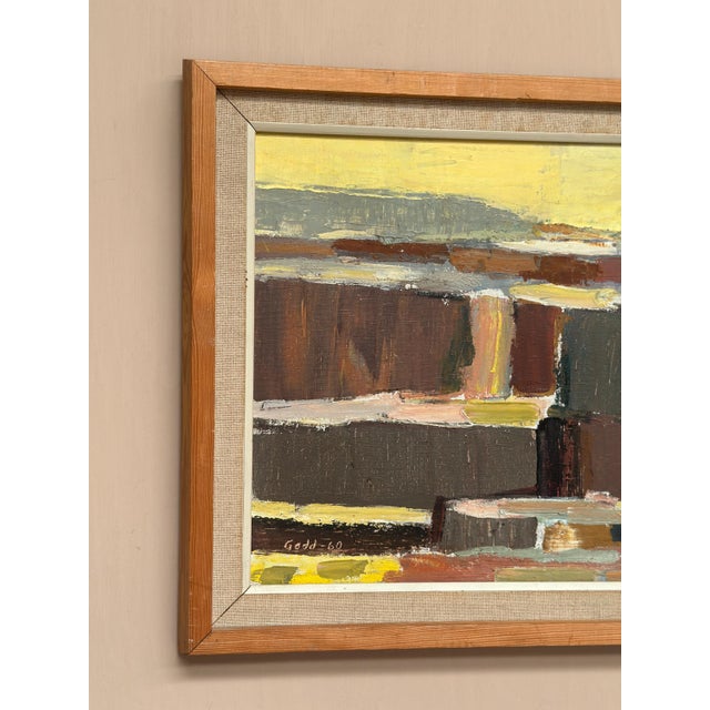 Karl Axel Gadd, Abstract Composition, 1960s, Oil Painting on Canvas, Framed For Sale - Image 5 of 18