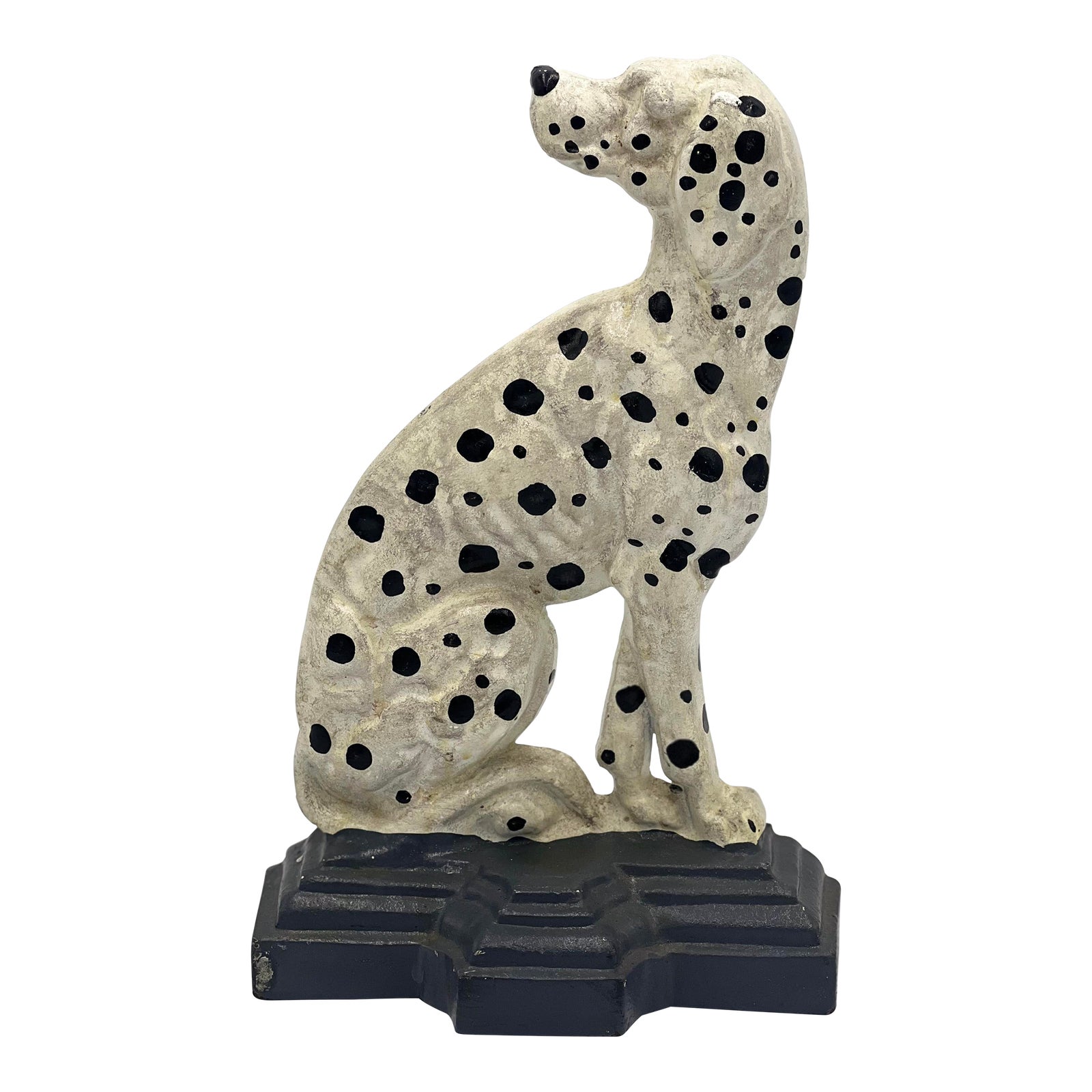Early 20th Century English Cast Iron Dalmatian Form Doorstop Chairish