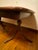 Vintage Brown Wood Double Pedestal Dining Table. Placemats & coasters would help protect table from heat & water marks....