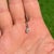 Contemporary Pear-Cut Diamond Solitaire Charm Pendant in 14k Solid White Gold For Sale - Image 3 of 14