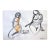 Gesture Pose Orange Iii, Watercolor, Charcoal on Paper. 18 X 12 Inches For Sale