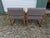Mid-century arm chairs made by High Point furniture company. Solid wood frame with gray upholstered cushions. Good...