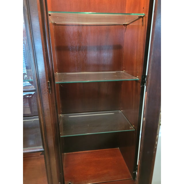 Georgian Style Two Piece Mahogany Breakfront For Sale In Washington DC - Image 6 of 18