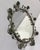 Verdigris Vintage Italian Tole Mirror With Verdigris Finish Roses on Vine For Sale - Image 8 of 9