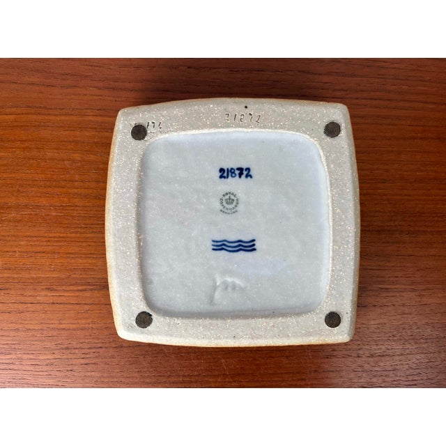 Mid-Century Modern Danish Brutalist Ceramic Bowl by Jorgen Mogensen for Royal Copenhagen, 1960s For Sale - Image 12 of 13