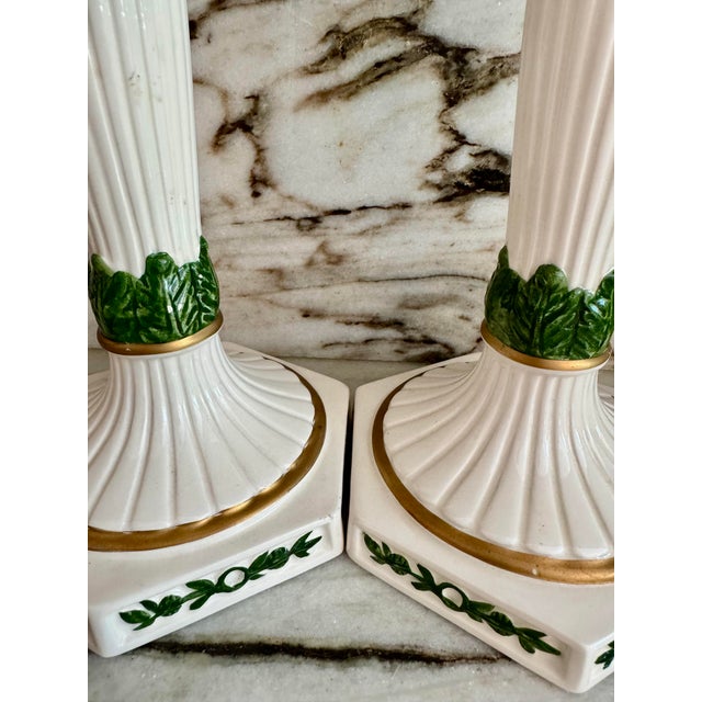 1940s Italian Candleholder, Pair For Sale - Image 5 of 7