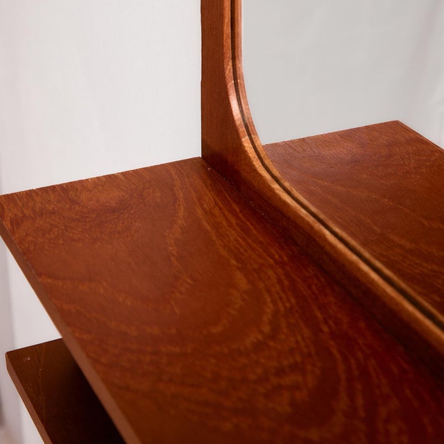 Brown Teak Framed Mirror from Pedersen & Hansen For Sale - Image 8 of 18