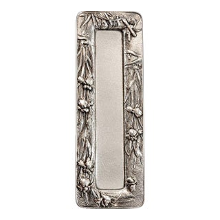 Early 20th Century Samurai Shokai Sterling Silver Desk Tray For Sale