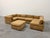 Vintage 1970’s Bernhardt Modular Pit Sectional Sofa. Original warm tan velour upholstery with bias stitching details on...