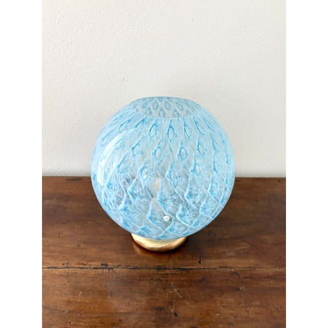 Blue Macrame T25 Murano Table Lamp from La Murrina, 1990s For Sale - Image 8 of 18
