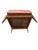 Camel Restored Vintage Mid-Century Modern Sculptural Solid Wood Lounge Chair With Tufted Vinyl Upholstery For Sale - Image 8 of 10