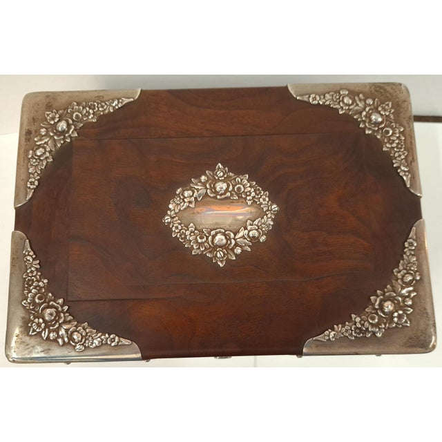 Brown Late 19th Century Antique Black Starr and Frost Sterling Cigar Humidor For Sale - Image 8 of 13