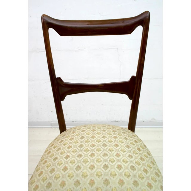 Wood Walnut Dining Chairs by Guglielmo Ulrich, 1950s, Italy, Set of 6 For Sale - Image 7 of 11