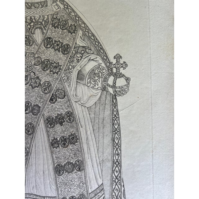 Mid 19th Century Mid 19th Century Etching Reproduction of Emperor Sigismond by French Artist Nicolas Xavier Willemin For Sale - Image 5 of 6