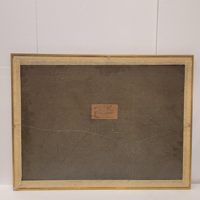 French Artist, Landscape in Blue, 1980s, Watercolor For Sale - Image 14 of 16