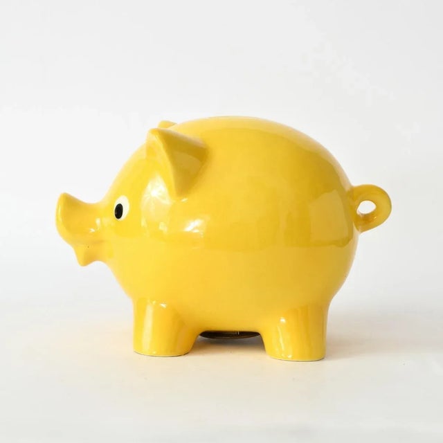Yellow Pig Money Box from Goebel, 1970s For Sale - Image 6 of 6
