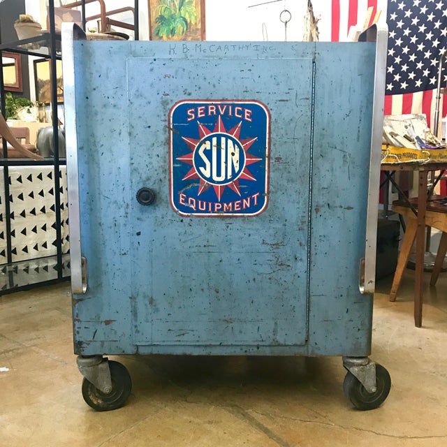 Vintage Industrial Sun Service Equipment Cart Chairish