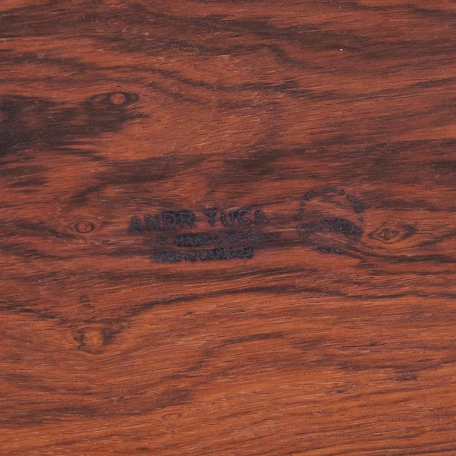 Model AT 318 Dining Table in Rosewood by Andreas Tuck for Hans J. Wegner, 1960s For Sale - Image 10 of 11