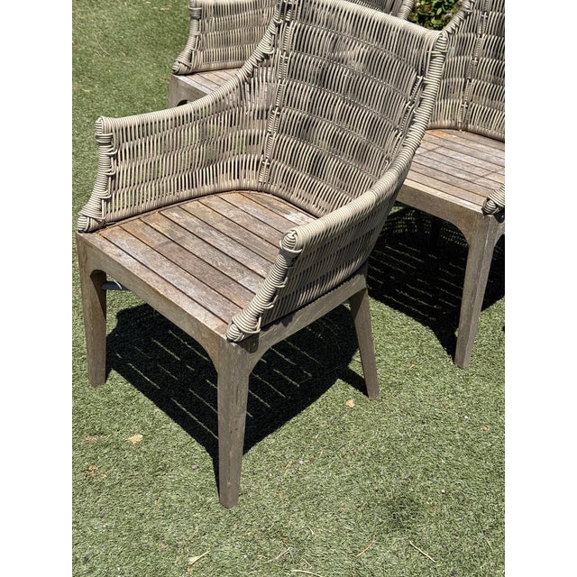 Taupe Terra Furniture Madera Outdoor Dining Chairs, Set of Four For Sale - Image 8 of 12