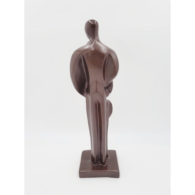 Textile Restored Harris Marcus Endeavors “Family” Modernist Sculpture Signed 1990 17.5" For Sale - Image 7 of 11