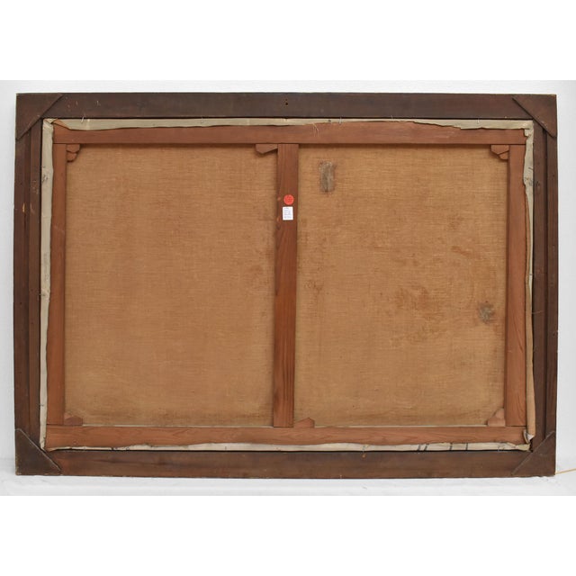 Victor Wagemaekers, Still Life with Pink Roses and Azalea, Oil on Canvas, 20th Century, Framed For Sale - Image 10 of 11