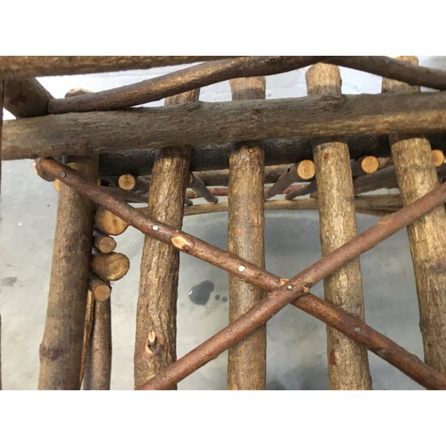 Brown Children's Vintage Adirondack Chairs- a Pair For Sale - Image 8 of 9