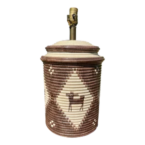 Ceramic Basket Lamp