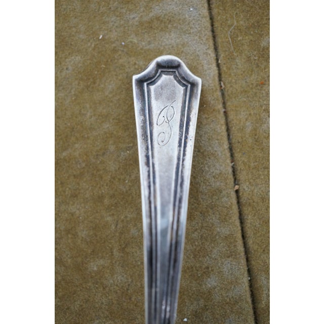 Antique Manchester Mary Warren Sterling Silver Sauce Gravy Ladle Spoon 15g 5" For Sale - Image 11 of 13