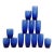 Mid 20th Century Cobalt Blue Glass Tumblers Bar Cups Mid Century Modern Drinkware - Set of 13 For Sale