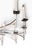 Large 12 Light Silver Plate Spoke Form Chandelier by Sciolari For Sale - Image 10 of 18