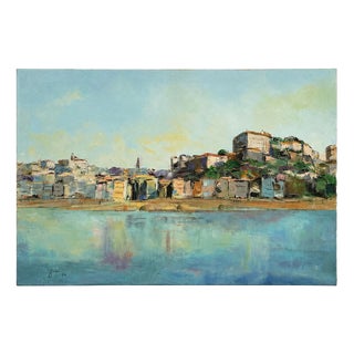 Jusa, Landscape, Ribeira Do Porto, 1997, Acrylic on Canvas For Sale