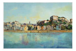 Jusa, Landscape, Ribeira Do Porto, 1997, Acrylic on Canvas