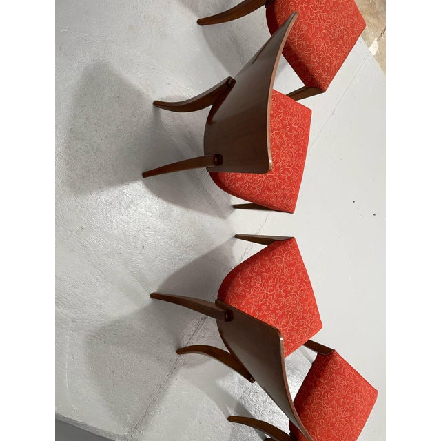 H-214 Chairs in Walnut by Jindřich Halabala, 1950s, Set of 4 For Sale - Image 10 of 18