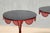 French Red and Black Tripod Gueridon Tables in the style of Emilio Terry, 1950s, Set of 2 For Sale - Image 6 of 14