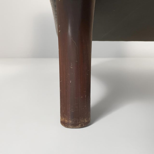 Set of Mid-Century Modern Italian Lounge Chair and Pouf by Eugenio Gerli for Tecno, 1960s For Sale - Image 14 of 18