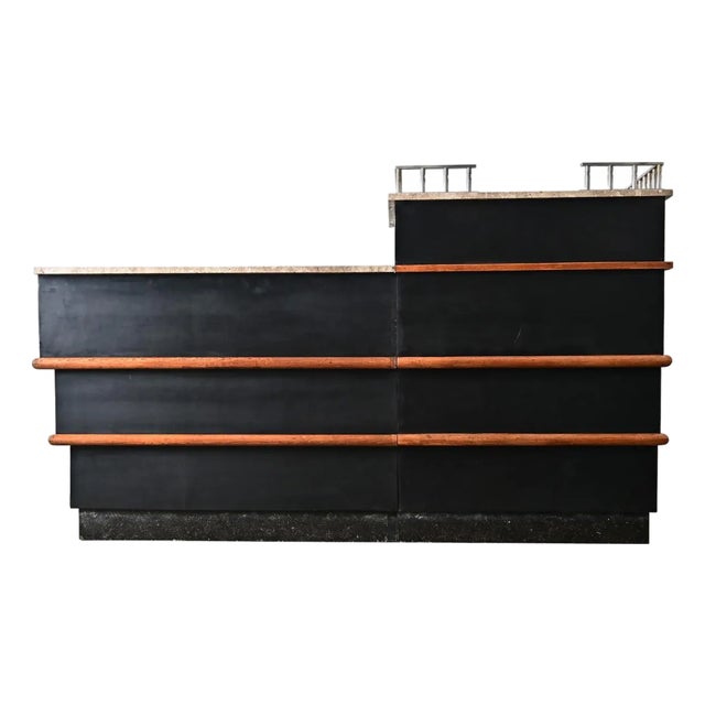 French Vintage Midcentury Tiered Bar Counter For Sale