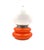 Glass Space Age Orange Murano Glass Table Lamp, 1970s For Sale - Image 7 of 15