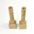Pair of Antique Wood Candlestick Holders Rustic Chic For Sale - Image 9 of 12