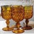 These gorgeous amber goblets add jewel tone beauty to your Autumn tablescape! Add a touch of vintage charm to your...