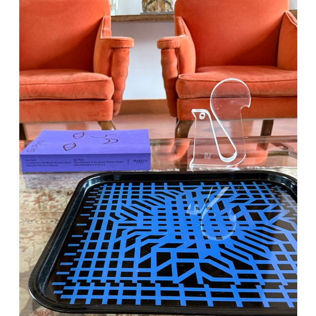 Metal Space Age Op Art Metal Tray by Victor Vasarely for Metalgraf, Italy, 1970s For Sale - Image 7 of 11