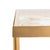 Spritely Home Leilani Palm Leaf Side Table in Gold / Glass For Sale - Image 4 of 7
