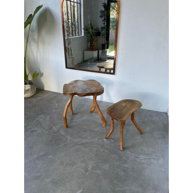 Elm Side Tables, 1960s, Set of 2 For Sale - Image 6 of 18