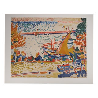 André Derain, Fauvist Port of Collioure, Signed Lithograph For Sale