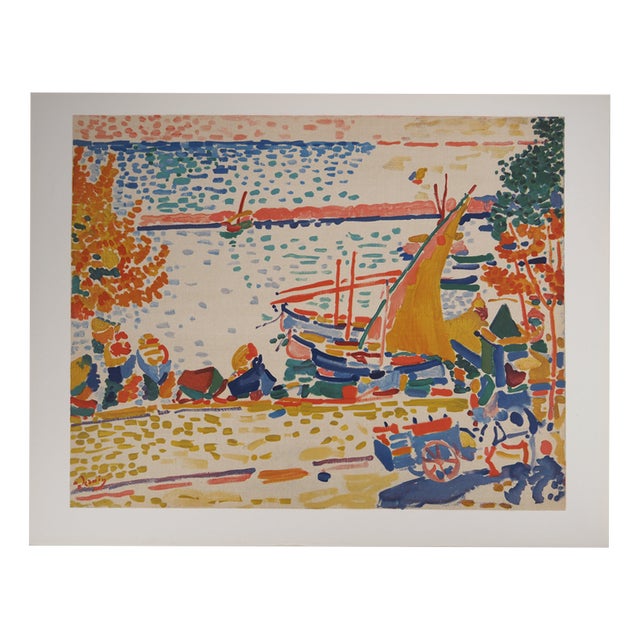 André Derain, Fauvist Port of Collioure, Signed Lithograph For Sale