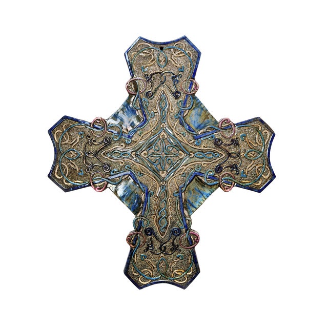 Raku Ceramic Wall Sculpture Intertwining Passion by Stefania Zoppellaro, 2022 For Sale - Image 12 of 12
