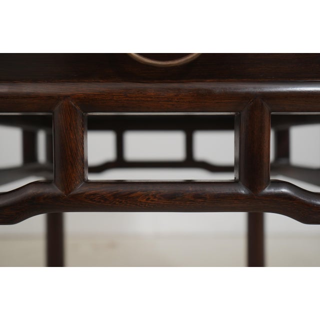 Vintage Rosewood Chinese 1 Drawer Occasional Table For Sale - Image 16 of 16