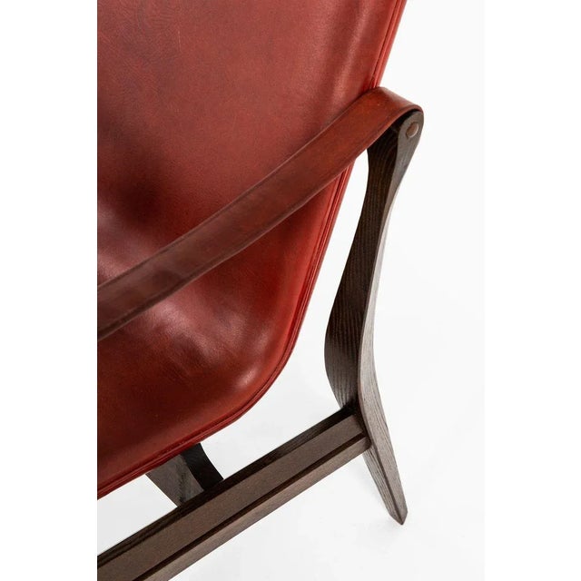 Wood Easy Chair by Karen & Ebbe Clemmensen for Fritz Hansen, Denmark For Sale - Image 7 of 11