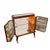 Italian Bar Cabinet in Briar Root and Mosaic Mirror, 1950s For Sale - Image 15 of 15